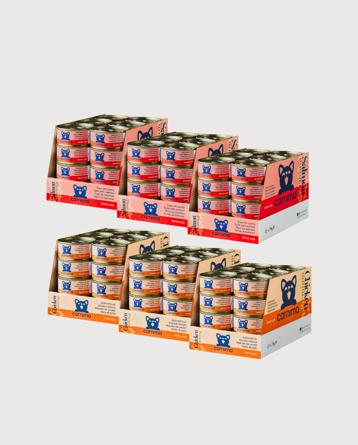 6er-Vorteilspaket – Senior Hühnerbrust & Thunfisch-Lachs