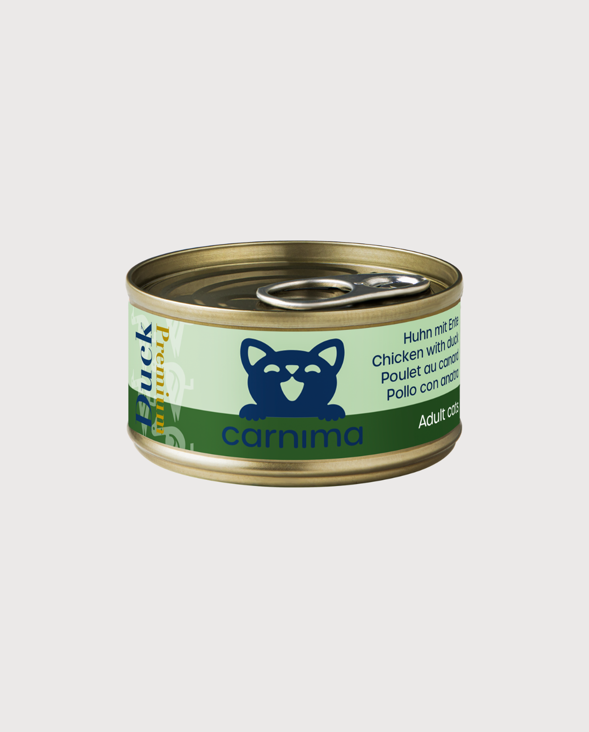 Carnima Nassfutter Hühnerbrust mit Ente in Hühnerbrühe für erwachsene Katzen – Dose 70 g