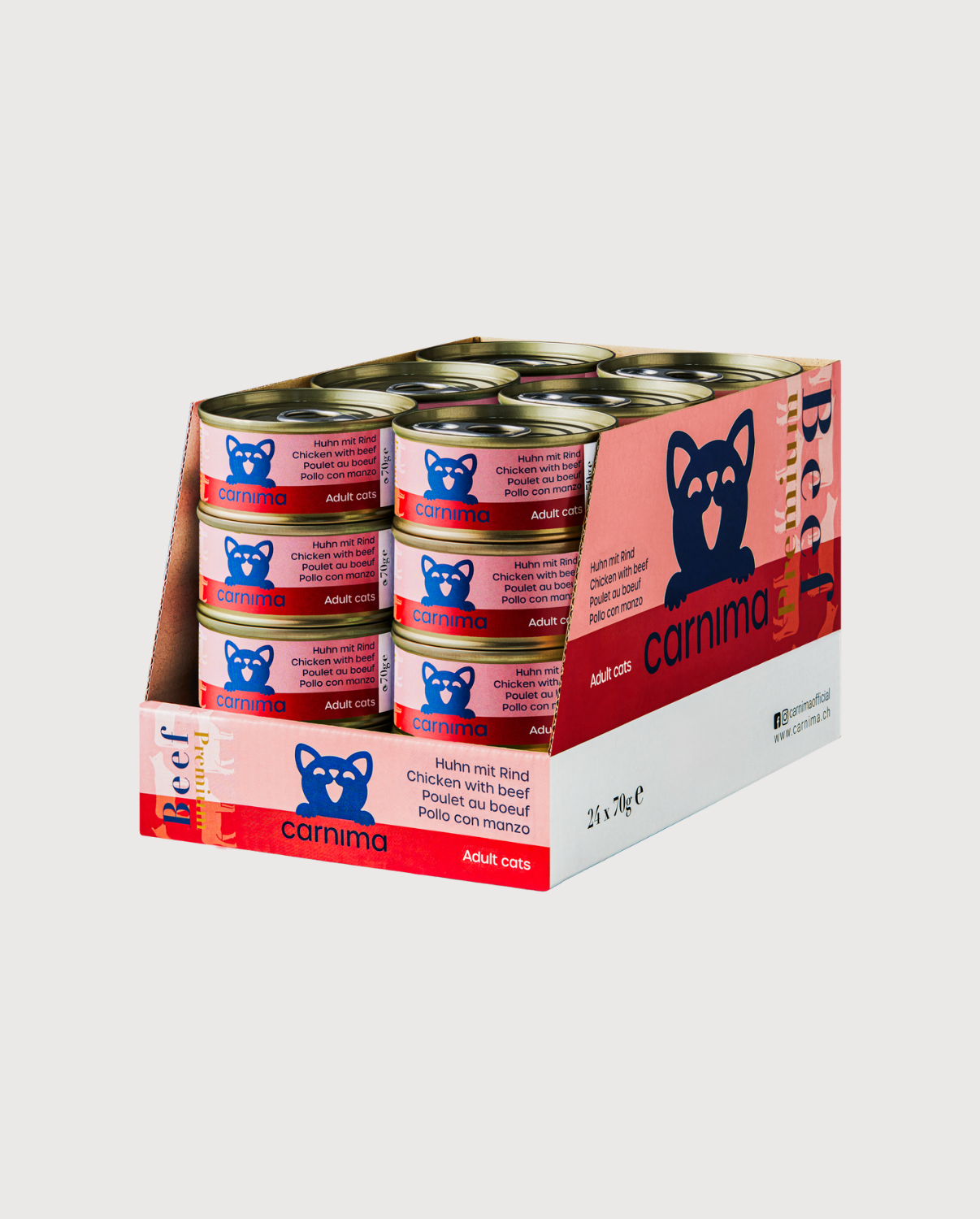 HÜHNERBRUST MIT RIND IN SAUCE FÜR ERWACHSENE KATZEN